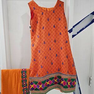Cotton Punjabi Phulkari Suit